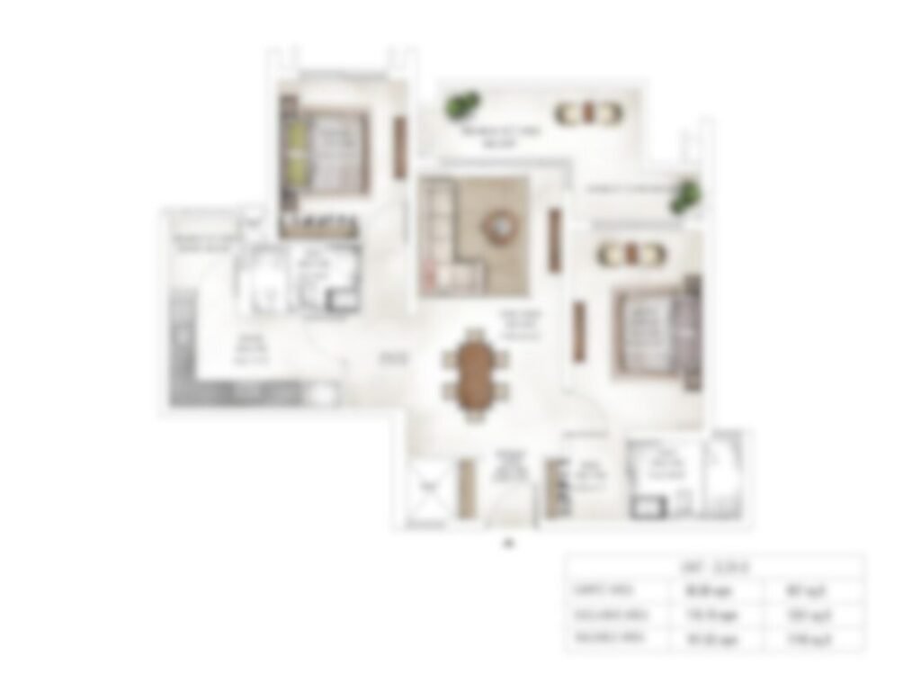 Krisumi tower 2 & 3 plan